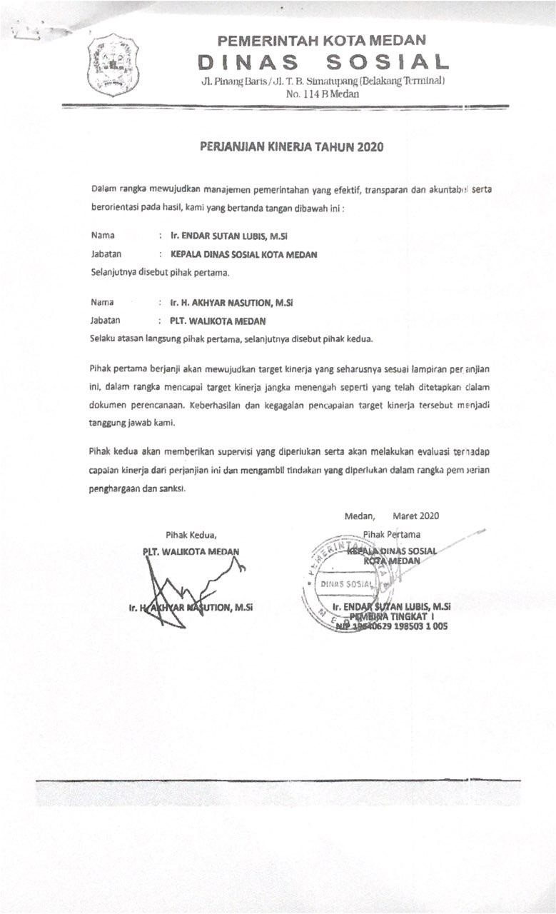 PERJANJIAN KINERJA Dinas Koperasi Usaha Kecil & Menengah Prov. Maluku Utara